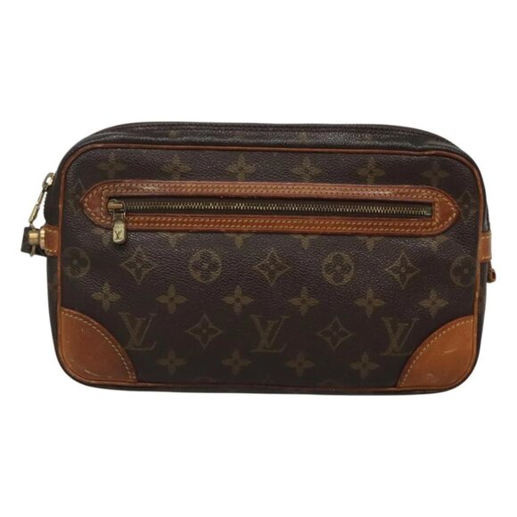 LOUIS VUITTON Monogram Marly Dragonne GM Clutch Bag M51825 LV Auth hk2543 - Picture 1 of 16
